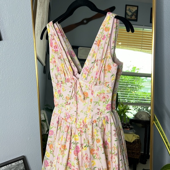 House of CB 'Emmelina' Pink Meadow Pink Cotton Corset Sundress NWOT - Picture 7 of 8
